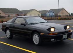 black 1988 toyota supra