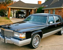 black 1991 Cadillac Fleetwood Brougham