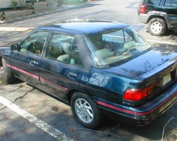 blue 1991 Mercury Tracer LTS