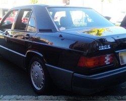 black 1993 Mercedes 190E 2.6