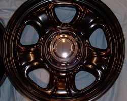 Dodge police car wheel