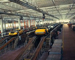 Ferrari Dino 365 assembly line