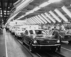 1965 Ford Mustang assembly line