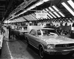 1964 Ford Mustang assembly line