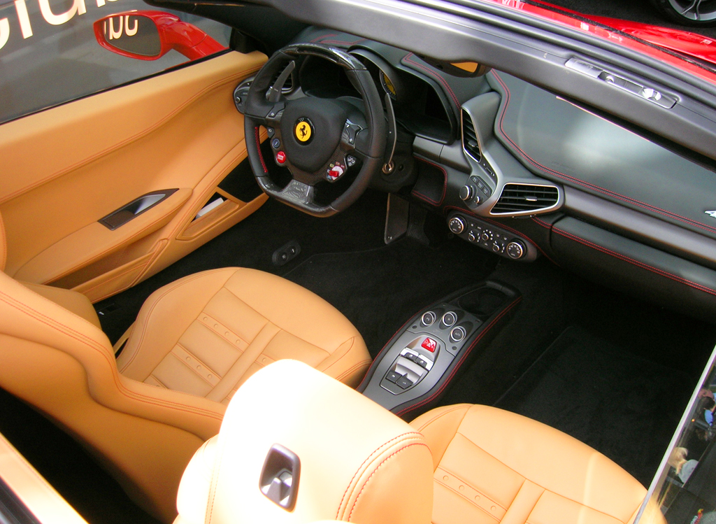2013 Ferrari 458 Italia Interior View At The 2013 New York