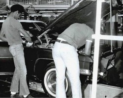 1973 Cadillac assembly line