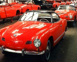 Volkswagen Karmann Ghia assembly line