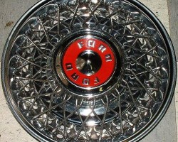 1950s Ford wire wheel covers