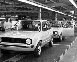 1977 Volkswagen Rabbit assembly line