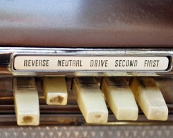 1961 Plymouth pushbutton control panel