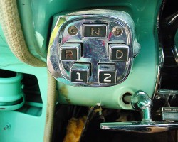1956 Chrysler 3-speed automatic pushbutton controls