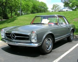 gray 1963 mercedes 230sl