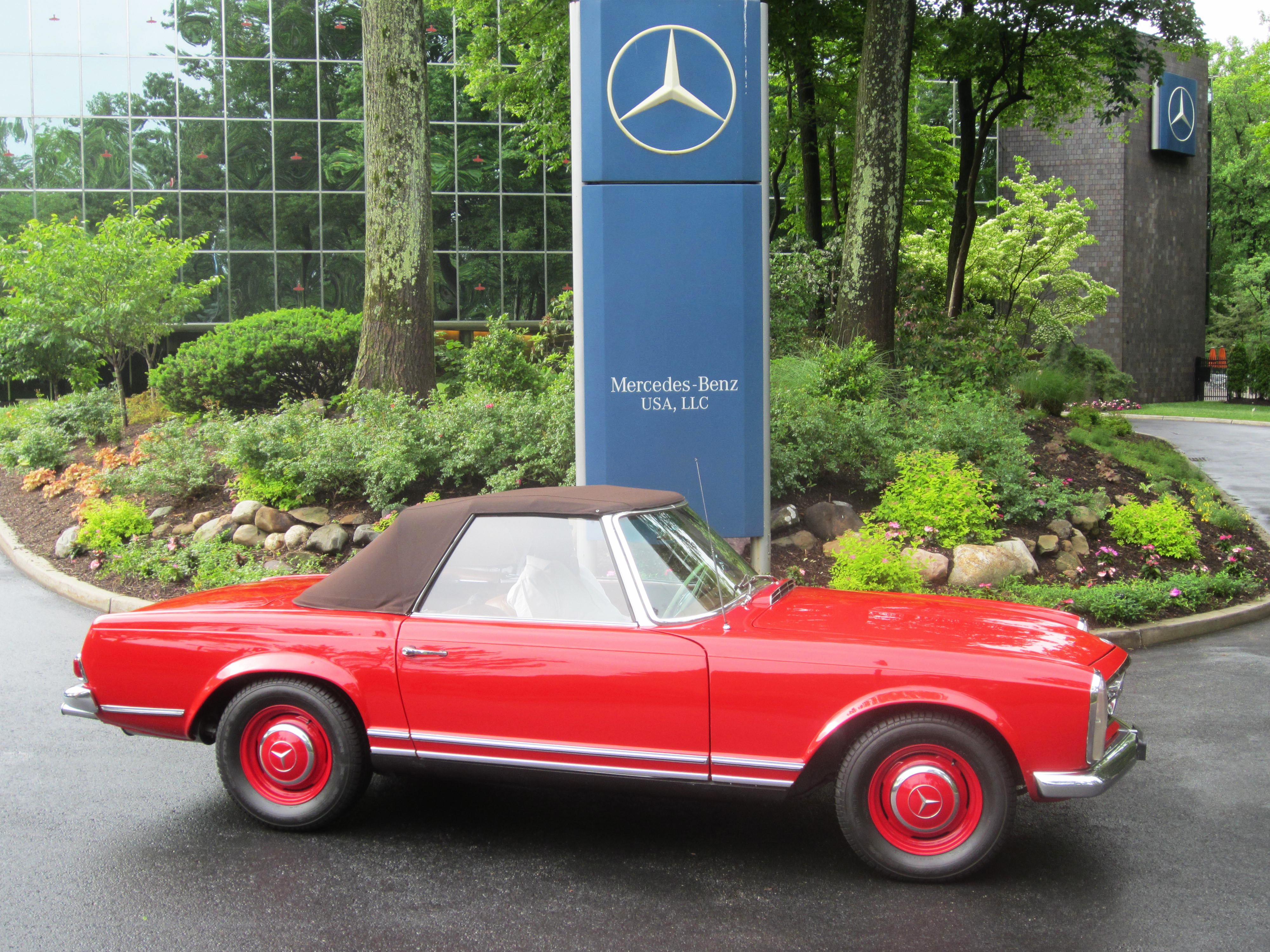 1963 Mercedes 230SL at the 2013 June Jamboree in Montvale, NJ