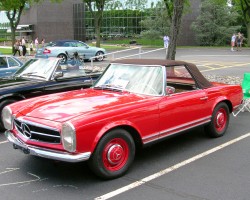 1963 Mercedes 230SL color matched wheels