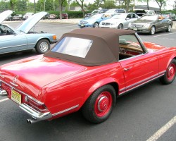 red 1963 Mercedes 230SL