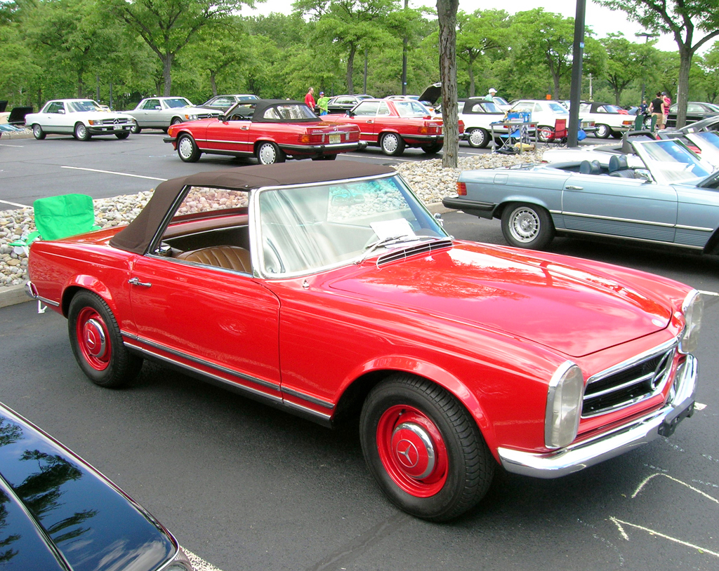 1963 Mercedes 230SL at the 2013 June Jamboree in Montvale, NJ