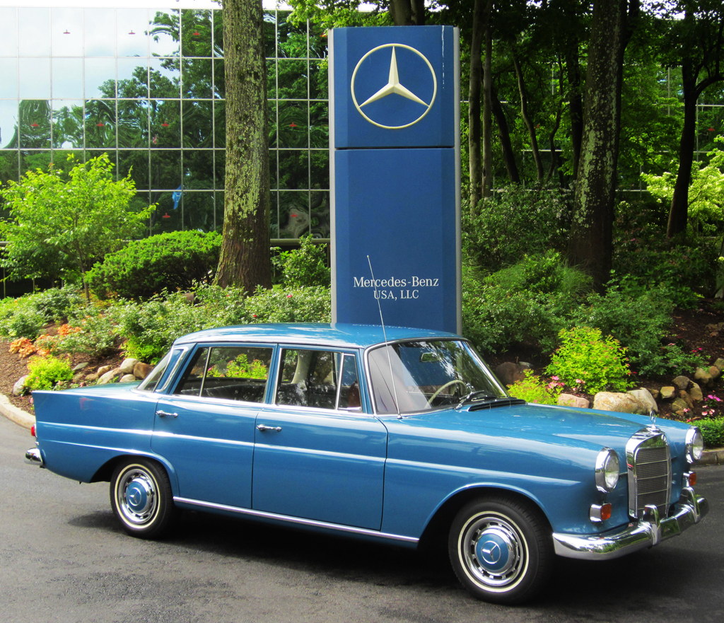 1966 Mercedes 230 at the 2013 June Jamboree in Montvale, NJ