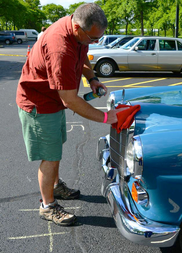 1966 Mercedes 230 at the 2013 June Jamboree in Montvale, NJ