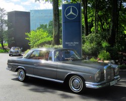 gray 1966 Mercedes 250SE coupe