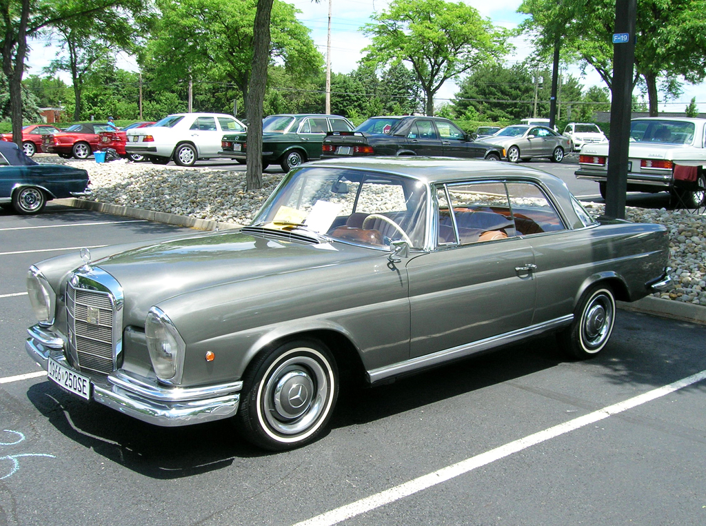 1966 Mercedes 250SE coupe at the 2013 June Jamboree in Montvale, NJ