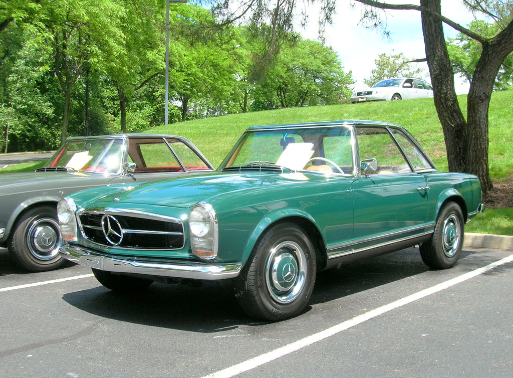 1966 Mercedes 230SL owned by Lauren Ianelli at 2013 June Jamboree in Montvale, NJ