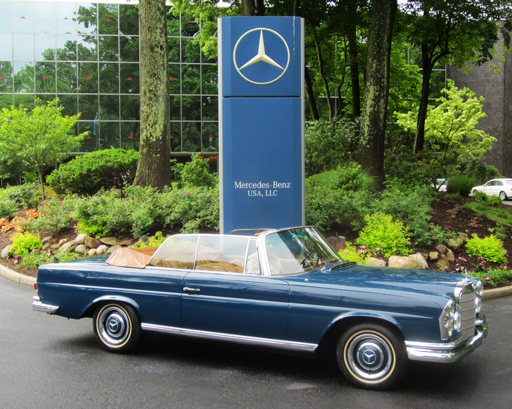 1967 Mercedes 250SE convertible at 2013 June Jamboree in Montvale, NJ