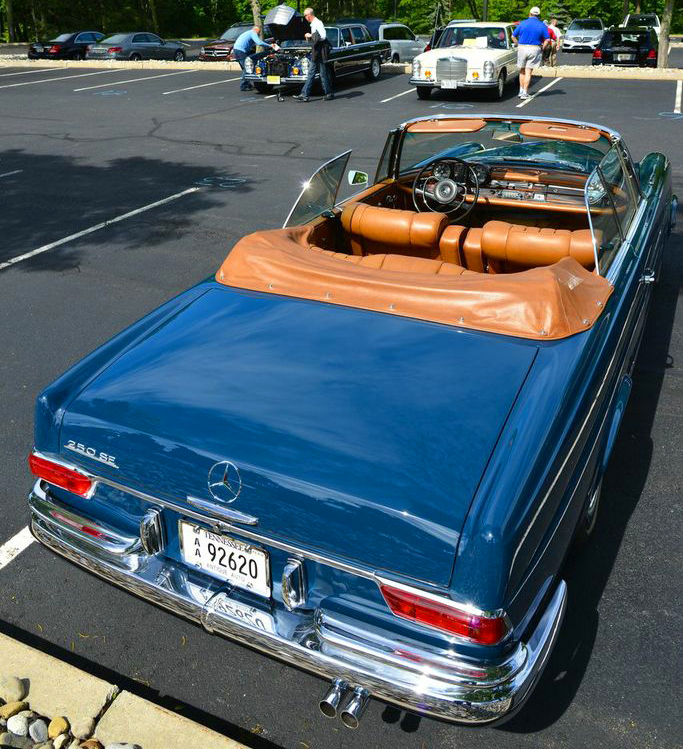 1967 Mercedes 250SE convertible at 2013 June Jamboree in Montvale, NJ