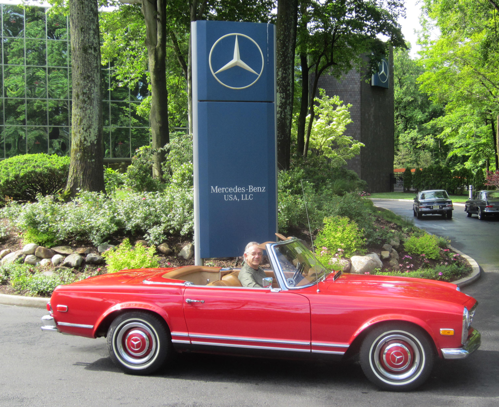 1968 Mercedes 250SL at the 2013 June Jamboree in Montvale, NJ