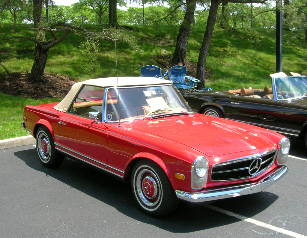 1968 Mercedes 250SL at the 2013 June Jamboree in Montvale, NJ