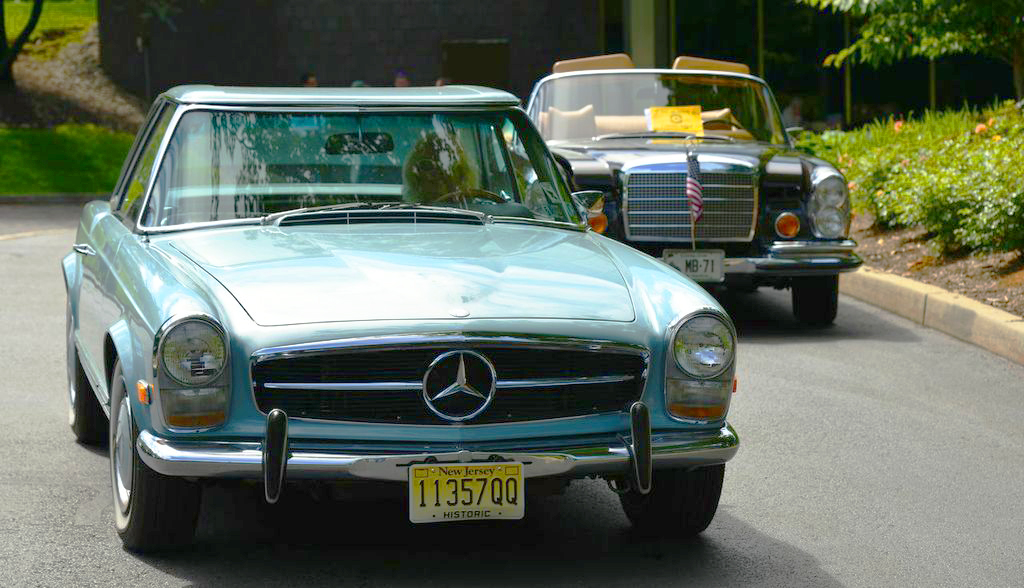 1970 Mercedes 280SL at the 2013 June Jamboree in Montvale, NJ