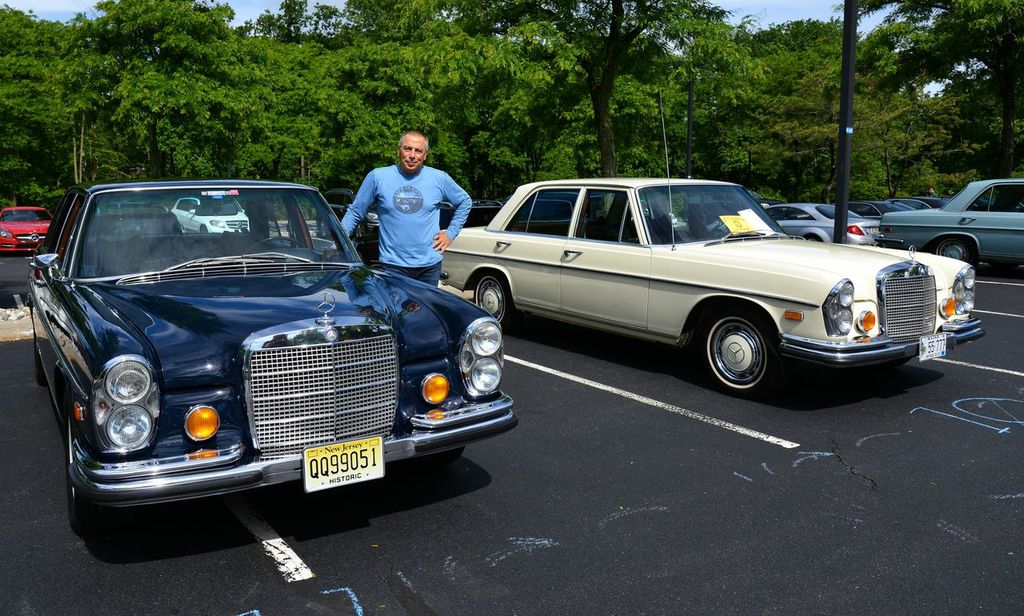 1971 and 1972 Mercedes 280SE models at the 2013 June Jamboree in Montvale, NJ