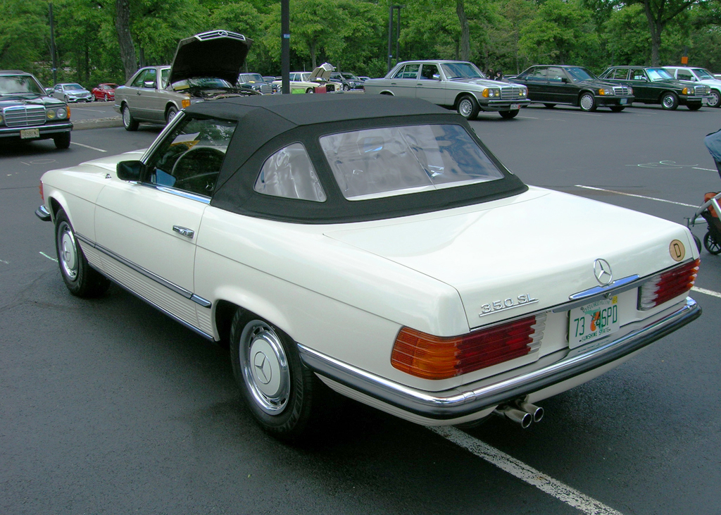 1973 Mercedes 350SL at the 2013 June Jamboree in Montvale, NJ