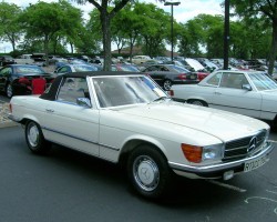 1973 mercedes 350sl painted wheel covers