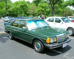 green 1978 mercedes 300d
