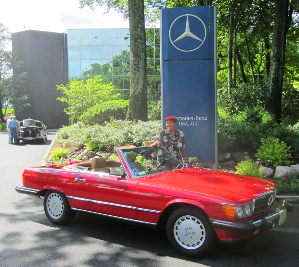 1986 Mercedes 560SL at the 2013 June Jamboree in Montvale, NJ