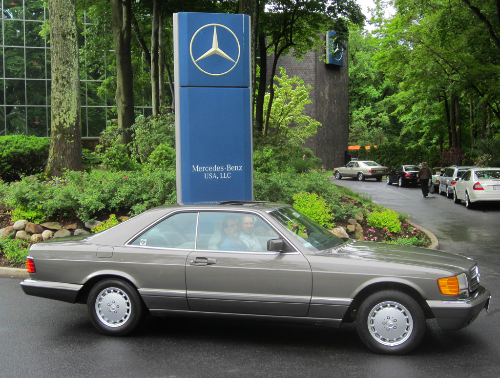 1987 Mercedes 560SEC  at the 2013 Mercedes June Jamboree car show