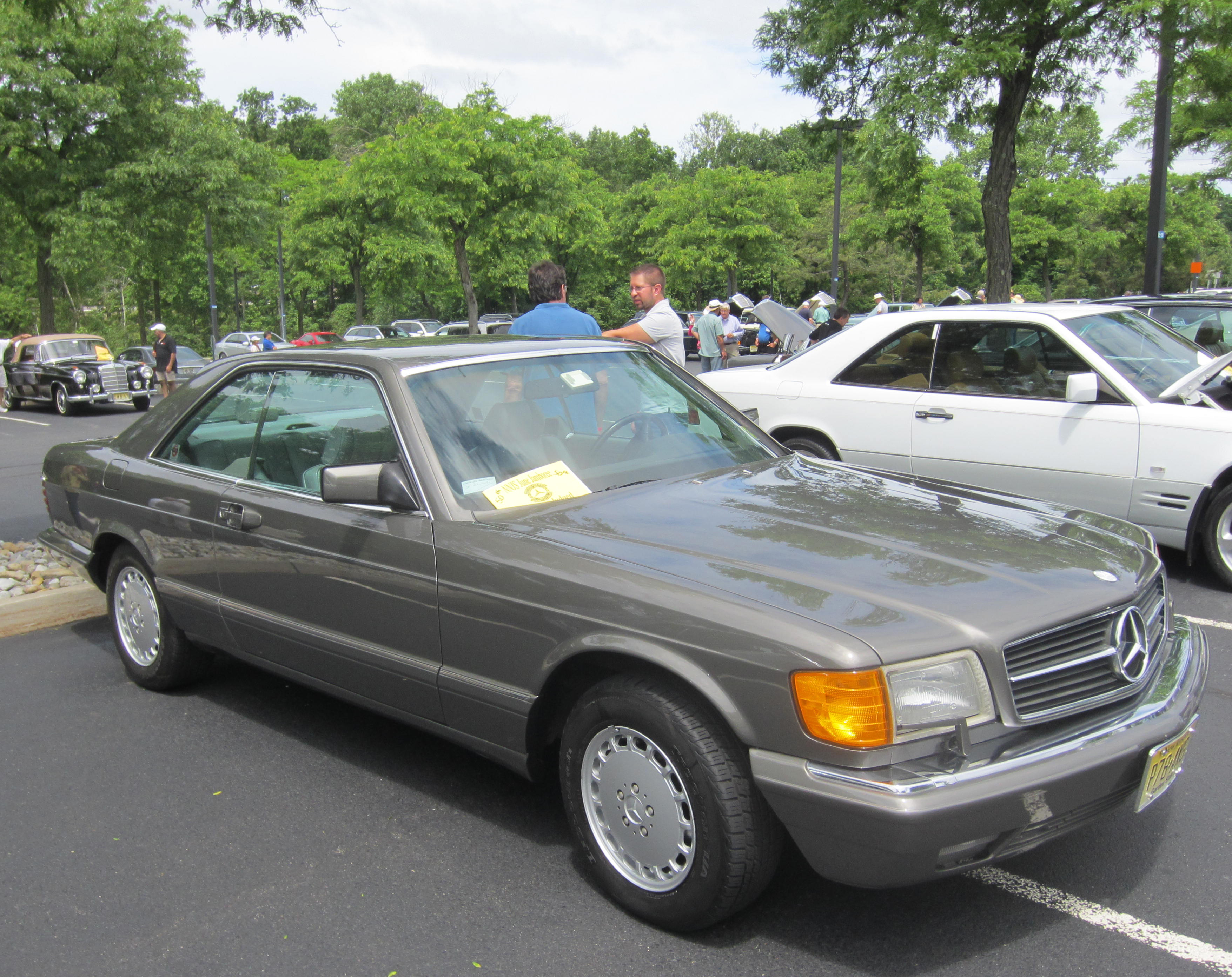 1987 Mercedes 560SEC  at the 2013 Mercedes June Jamboree car show