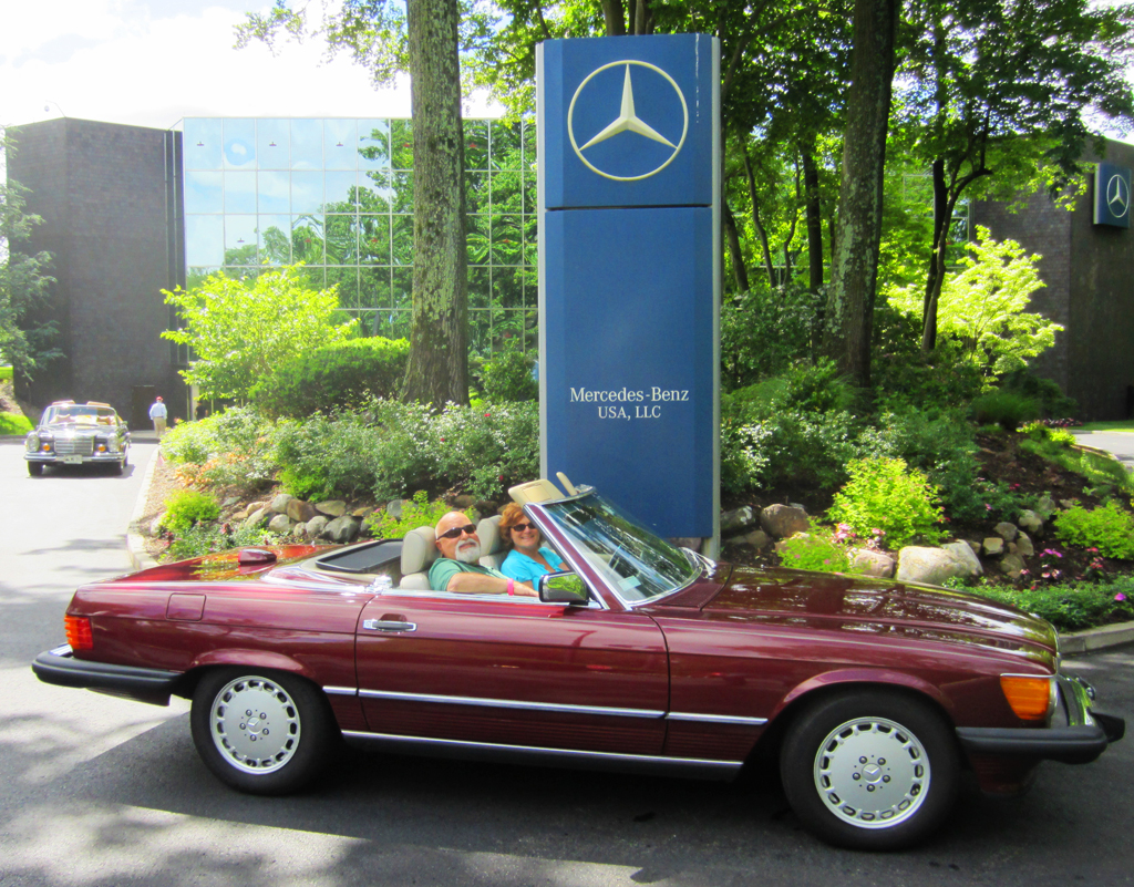 1987 Mercedes 560SL  at the 2013 Mercedes June Jamboree car show