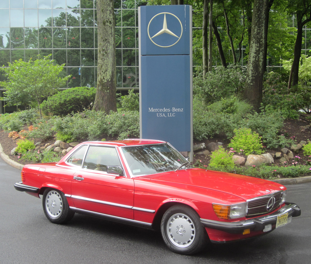 1987 Mercedes 560SL  at the 2013 Mercedes June Jamboree car show