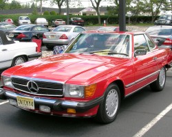 1987 Mercedes 560SL euro headlamps