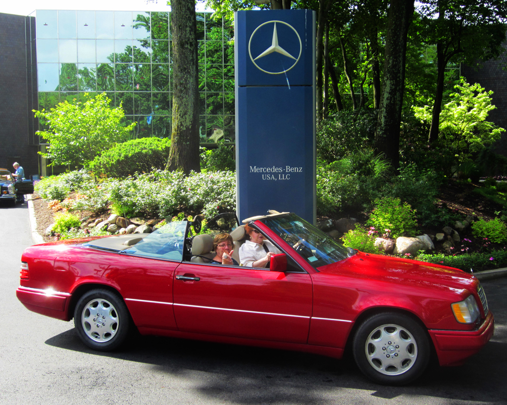 1995 Mercedes E320 Cabriolet at the 2013 Mercedes June Jamboree car show