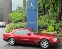 red 1997 Mercedes SL500