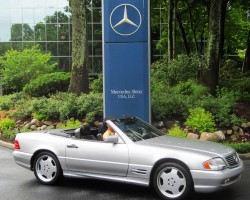 silver 1998 Mercedes sl500