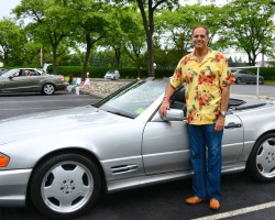 silver 1998 mercedes sl500