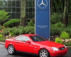 red 1999 Mercedes slk230