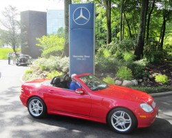 red 2001 mercedes slk320