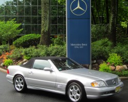 silver 2002 Mercedes SL600