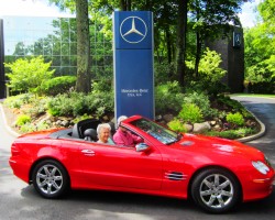 red 2003 mercedes sl500