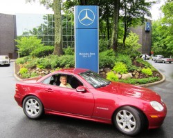 red 2003 mercedes slk