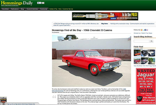 Hemmings Motor News blog site